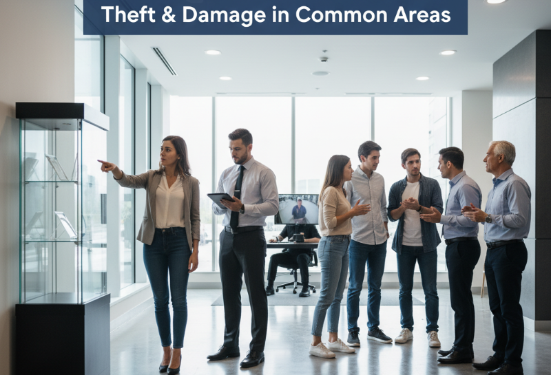 Responsabilidade do condomínio por furtos e danos em áreas comuns