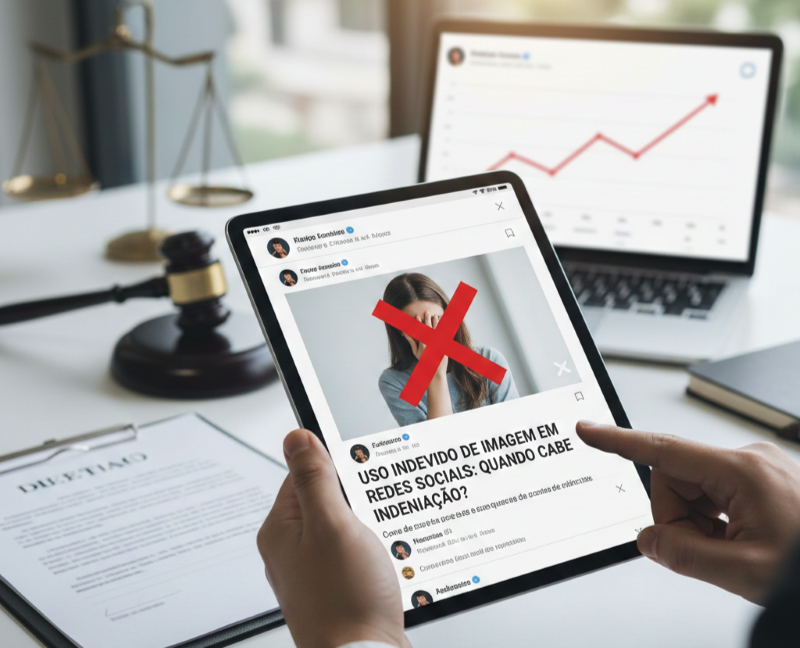 Uso indevido de imagem em redes sociais: quando cabe indeniza&ccedil;&atilde;o?