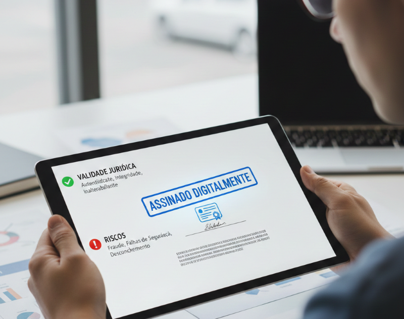 Contrato assinado digitalmente: validade jur&iacute;dica e riscos