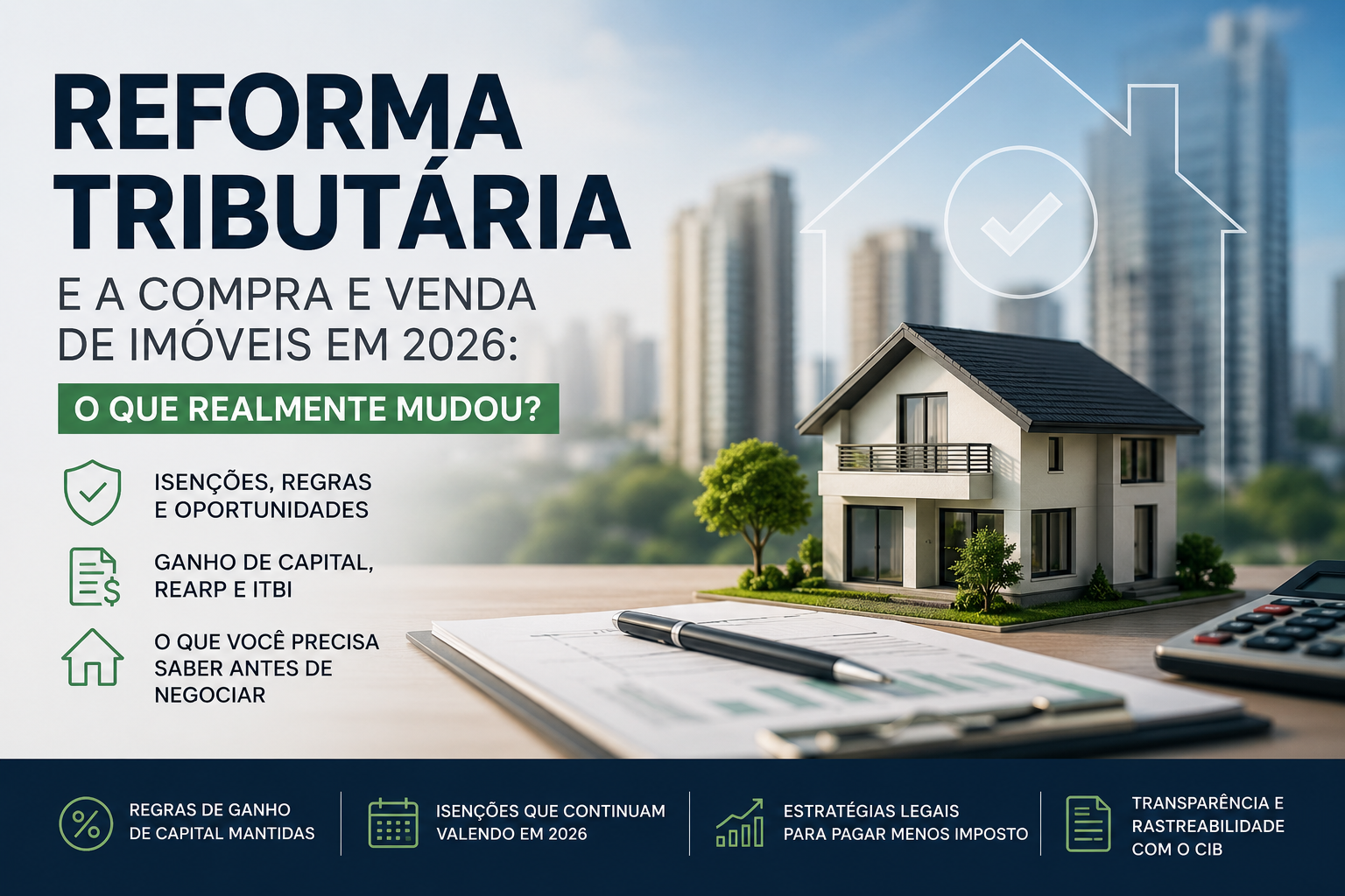 Comprar ou Vender Im&oacute;vel em 2026: O Que a Reforma Tribut&aacute;ria Muda de Verdade